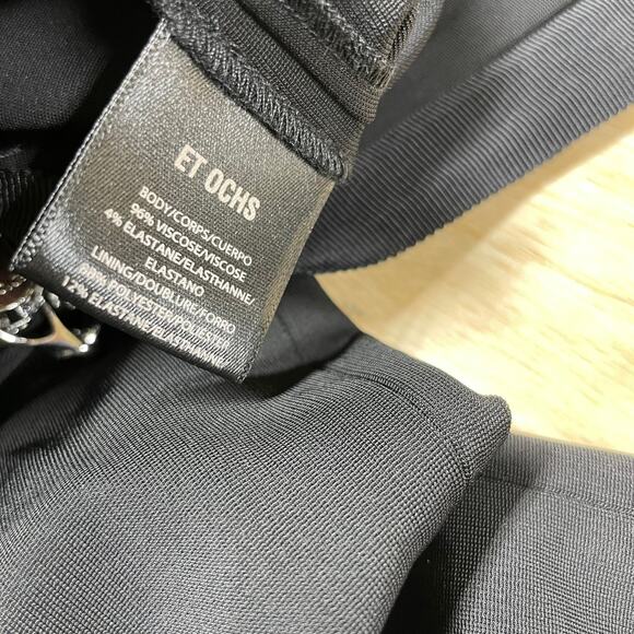 ET OCHS Ayden Plunge Neck Cutout Jersey Jumpsuit Black Size 4 Sleeveless Sexy - Picture 12 of 13